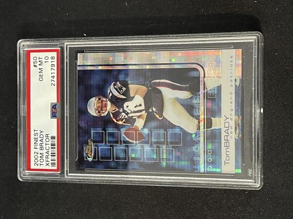 Rare Tom Brady card from 1st Super Bowl year to be auctioned