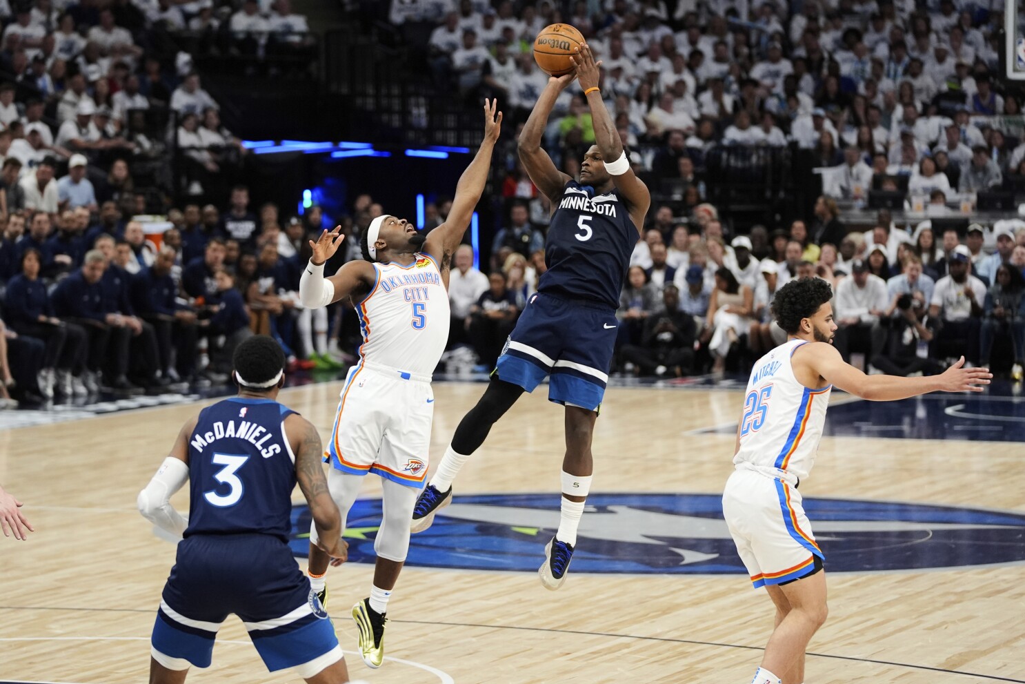 Anthony Edwards and the Wolves strike back with 143-101 win to cut Thunder's West finals lead to 2-1