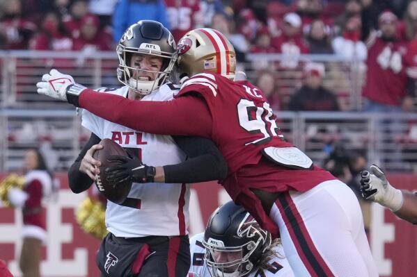 Falcons failures near goal line lead to 31-13 loss to 49ers