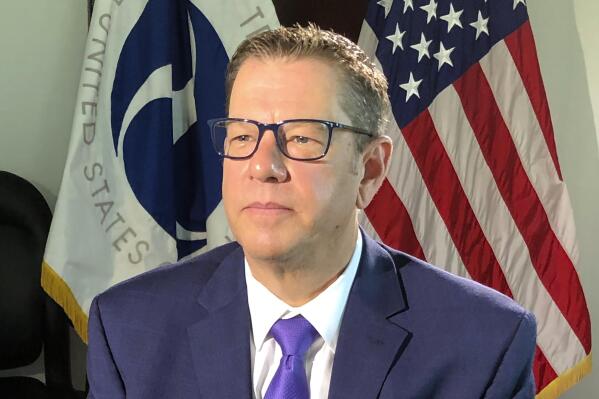 NHTSA administrator Steven Cliff, during an interview with The Associated Press, Wednesday, June 29, 2022 in Washington.  (AP Photo/Dan Huff)