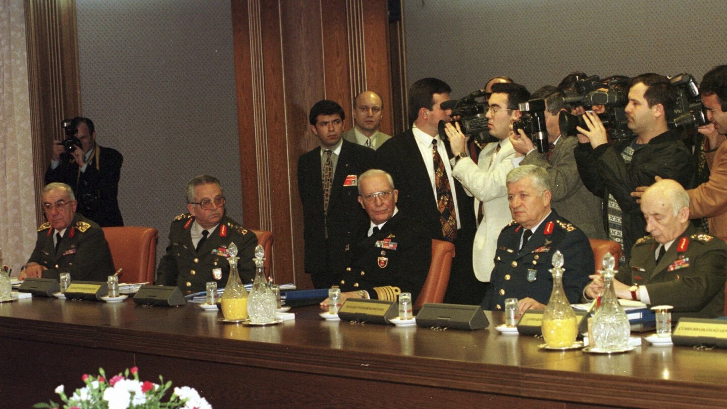 Turkey’s Erdogan pardons elderly generals imprisoned over 1997 ‘postmodern coup’