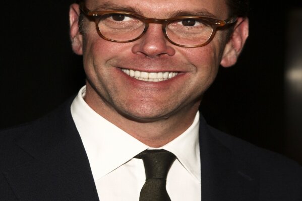 FILE - In this April 19, 2017 file photo, James Murdoch attends the National Geographic 2017 "Further Front" network upfront at Jazz at Lincoln Center's Frederick P. Rose Hall in New York.   Murdoch, son of News Corp founder Rupert Murdoch, is resigning from the family-controlled newspaper publisher’s board. He cites disagreements over editorial content published by the company’s news outlets and other, unspecified strategic decisions. James is known as the more liberal brother. (Photo by Andy Kropa/Invision/AP, File)