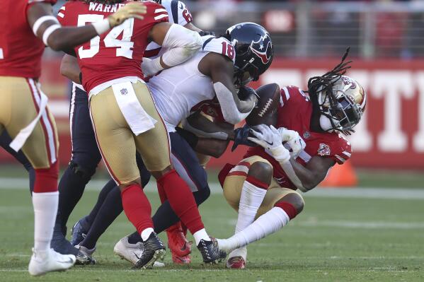Quick whistle helps 49ers beat Texans, close in on playoffs