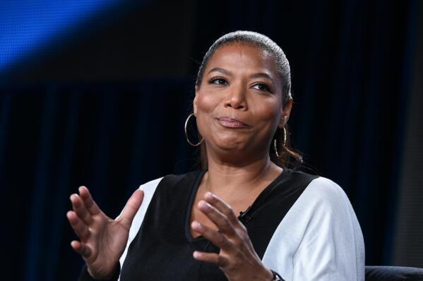 Queen Latifah speaks on stage at HBO 2015 Winter TCA on Thursday, Jan. 8, 2015, in Pasadena, Calif. Executive Producer, Latifah, also stars as Bessie Smith in the HBO Films drama, "Bessie," debuting Spring 2015. (Photo by Richard Shotwell/Invision/AP)