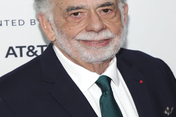 FILE - In this Sunday, April 28, 2019 file photo, director Francis Ford Coppola attends a screening of the "40th Anniversary and World Premiere of Apocalypse Now Final Cut" during the 2019 Tribeca Film Festival at the Beacon Theatre, in New York. The film releases in theaters on Aug. 15. (Photo by Brent N. Clarke/Invision/AP)