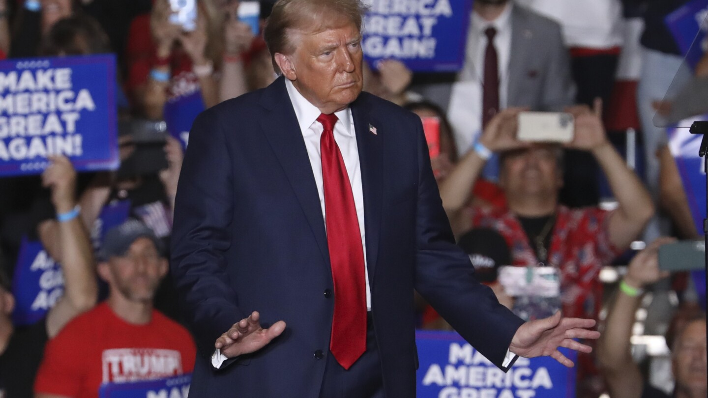 Trump escalates attacks on Harris’ mental fitness and suggests she should be prosecuted