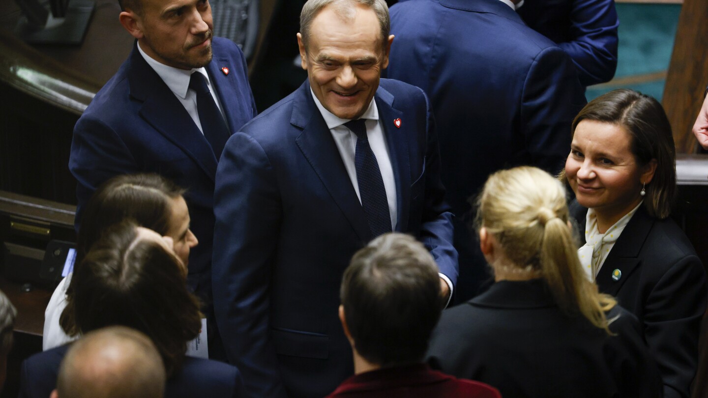 Donald Tusk becomes Poland’s prime minister with the mission of improving European Union ties