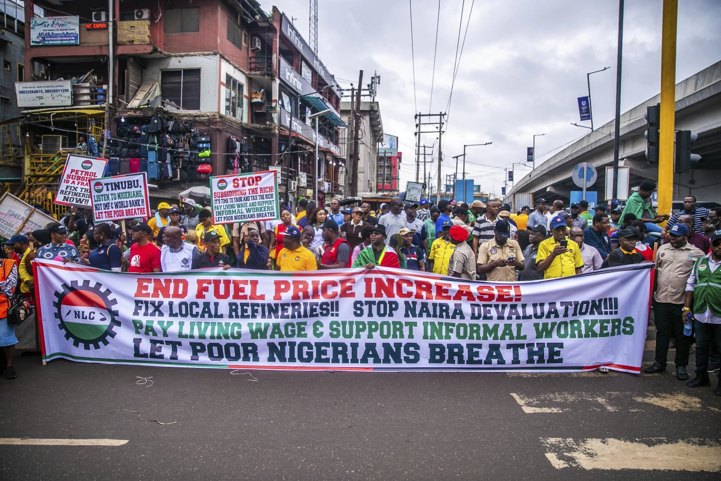 Labor Unions Across Nigeria Protest Against Soaring Cost of Living Under New President