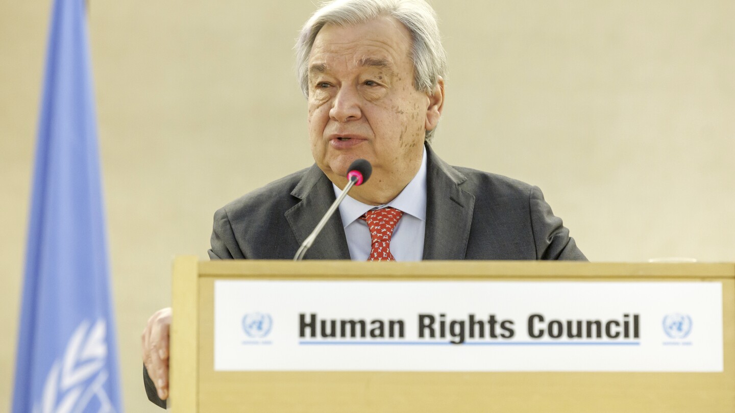 Secretary-General of the UN cautions that the world is growing increasingly unsafe each day.