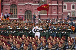 Vietnamese servicemen attend the Victory Day military parade in Moscow, Russia, Friday, May 9, 2025, during celebrations of the 80th anniversary of the Soviet Union's victory over Nazi Germany during the World War II. (AP Photo/Alexander Zemlianichenko)