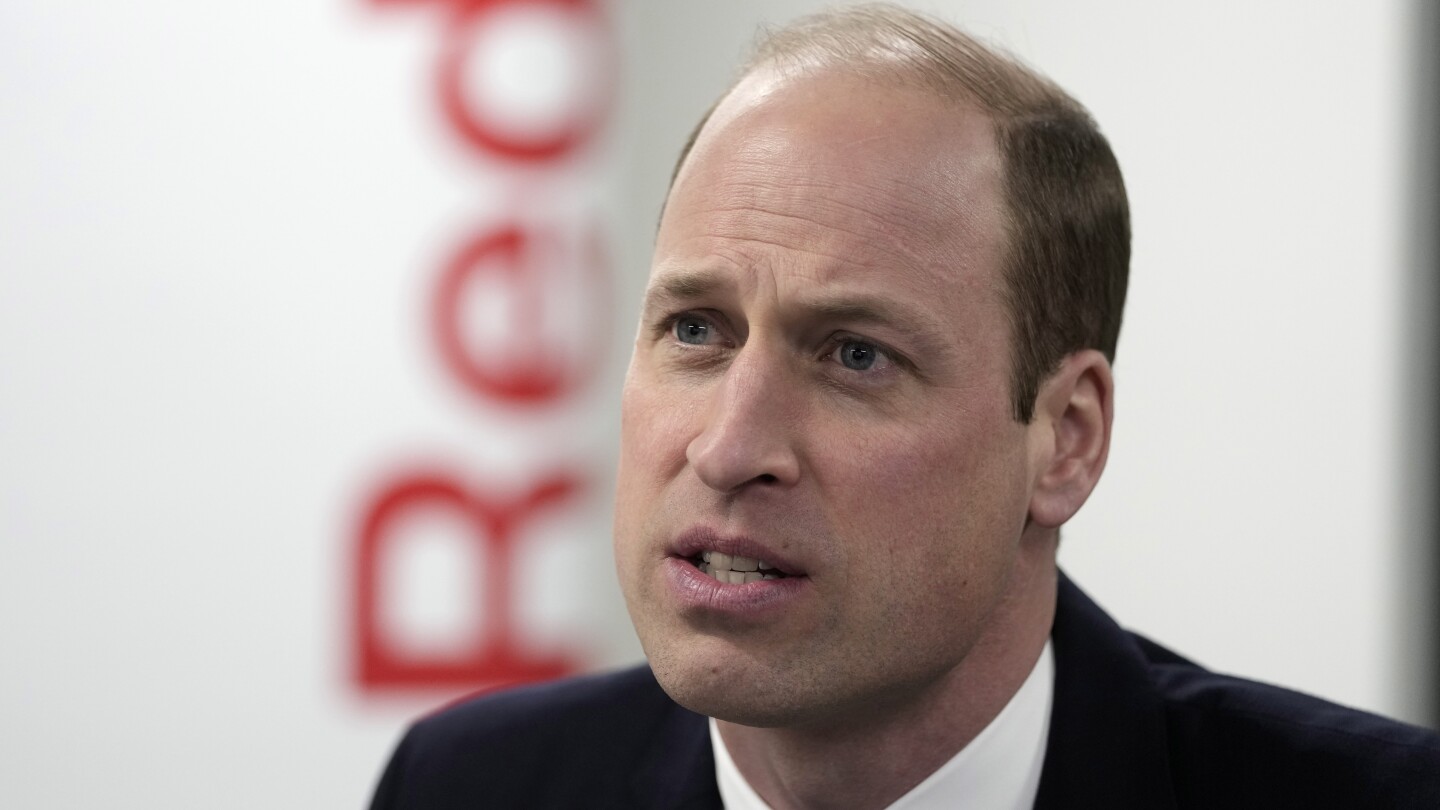 UK’s Prince William pulls out of memorial service for his godfather because of ‘personal matter’