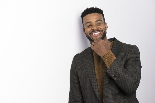 Kris Bowers poses for a portrait on Tuesday, Nov. 21, 2023, in Los Angeles. Bowers has been named one of The Associated Press' Breakthrough Entertainers of 2023. (Photo by Willy Sanjuan/Invision/AP)