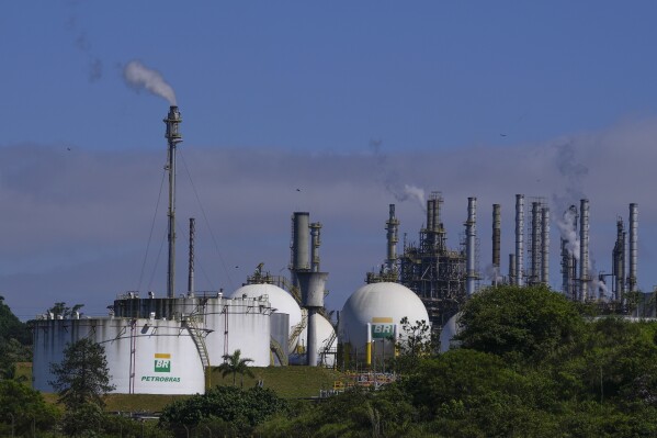Capuava oil refinery owned by Petrobras sits in Maui, on the outskirts of Sao Paulo, Brazil, Monday, Nov. 6, 2023. Petrobras specializes in deep water exploration, drilling and extraction. (APPhoto/Andre Penner)