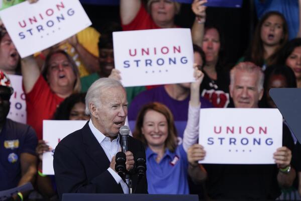 Biden marks Labor Day delivering sandwiches to union members