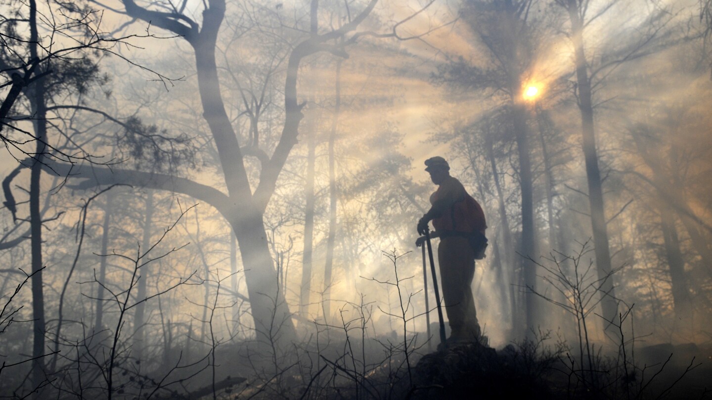 УЕСТ ЕНД, Северна Каролина (AP) — Джеси Уимбърли изгаря гората