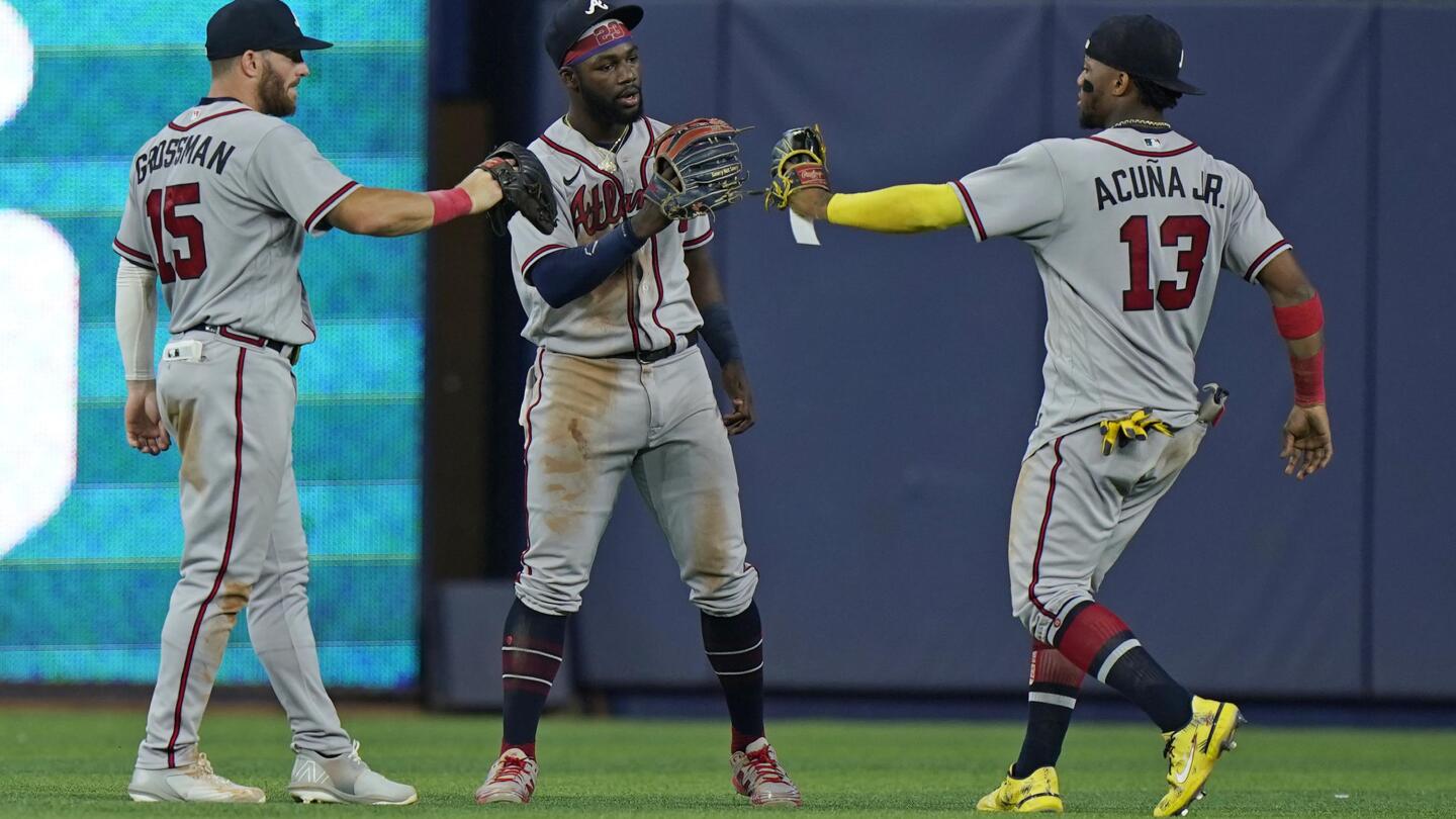 Braves sweep Marlins after Ronald Acuna Jr. leaves with knee