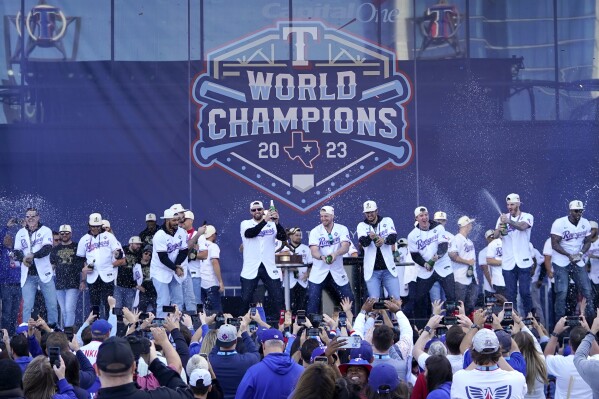 Texas Rangers celebrate World Series win with parade