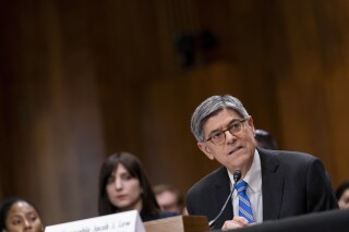 Jacob Lew, former treasury secretary under President Barack Obama, testifies during a Senate Foreign Relations Committee hearing to examine his nomination as Ambassador to the State of Israel, Wednesday, Oct. 18, 2023, in Washington. (AP Photo/Stephanie Scarbrough)