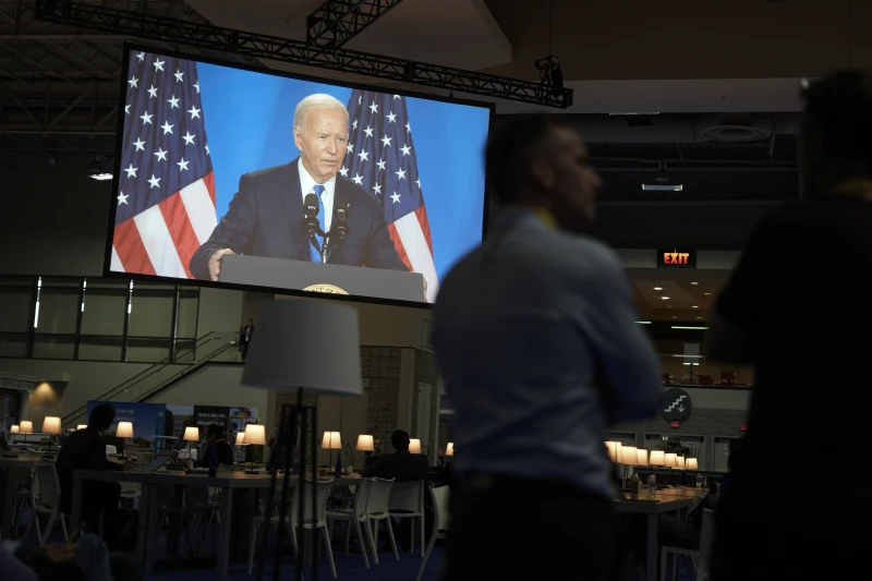 Joe Biden enfrentó una prueba el jueves que había evitado hasta ahora este año: una conferencia de prensa en solitario con preguntas del cuerpo de prensa de la Casa Blanca.