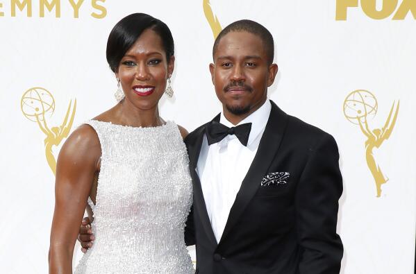 FILE - Regina King, left, and Ian Alexander Jr. arrive at the 67th Primetime Emmy Awards on Sunday, Sept. 20, 2015, at the Microsoft Theater in Los Angeles. Ian Alexander Jr., the only child of award-winning actor and director Regina King, has died.  The death was confirmed Saturday, Jan. 22,2022 in a family statement. (Photo by Danny Moloshok/Invision for the Television Academy/AP Images, File)