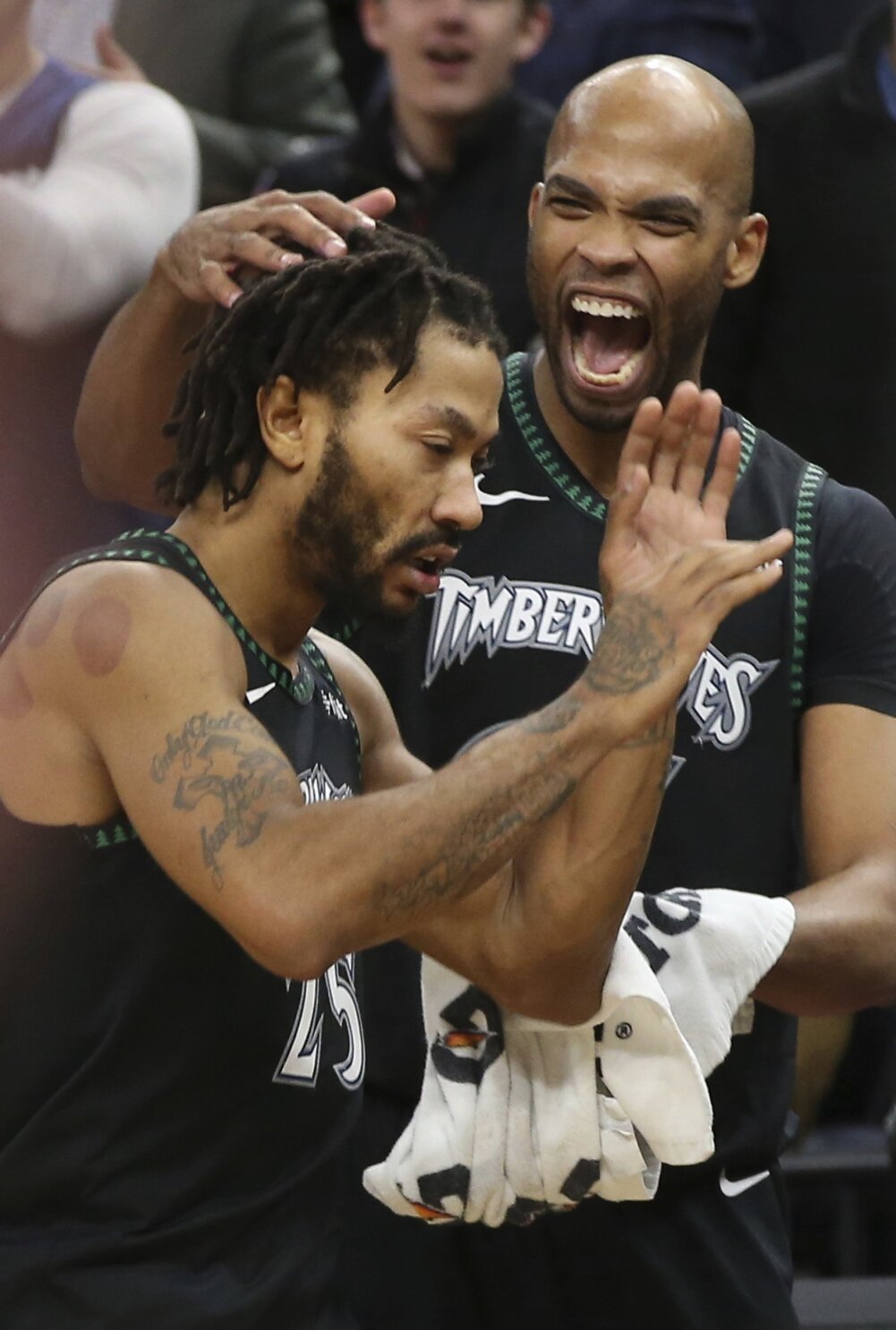 Derrick Rose Cries After 50-Point Game for Timberwolves
