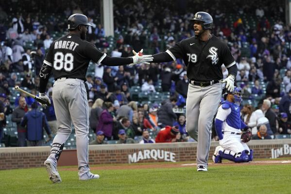 Chicago White Sox relief pitcher Liam Hendriks reacts after striking out  Chicago Cubs' Nico Hoerner to end a baseball game Wednesday, May 4, 2022,  in Chicago. The White Sox won 4-3. (AP