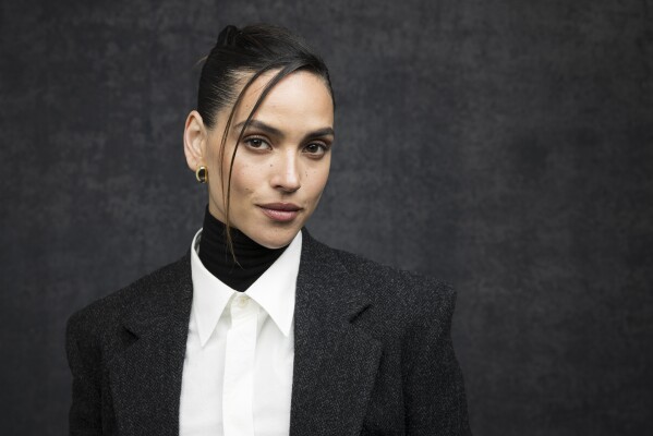 Adria Arjona poses for a portrait on Saturday, Nov. 16, 2024, in Los Angeles. Arjona has been named one of The Associated Press' Breakthrough Entertainers of 2024.(Photo by Willy Sanjuan/Invision/AP)