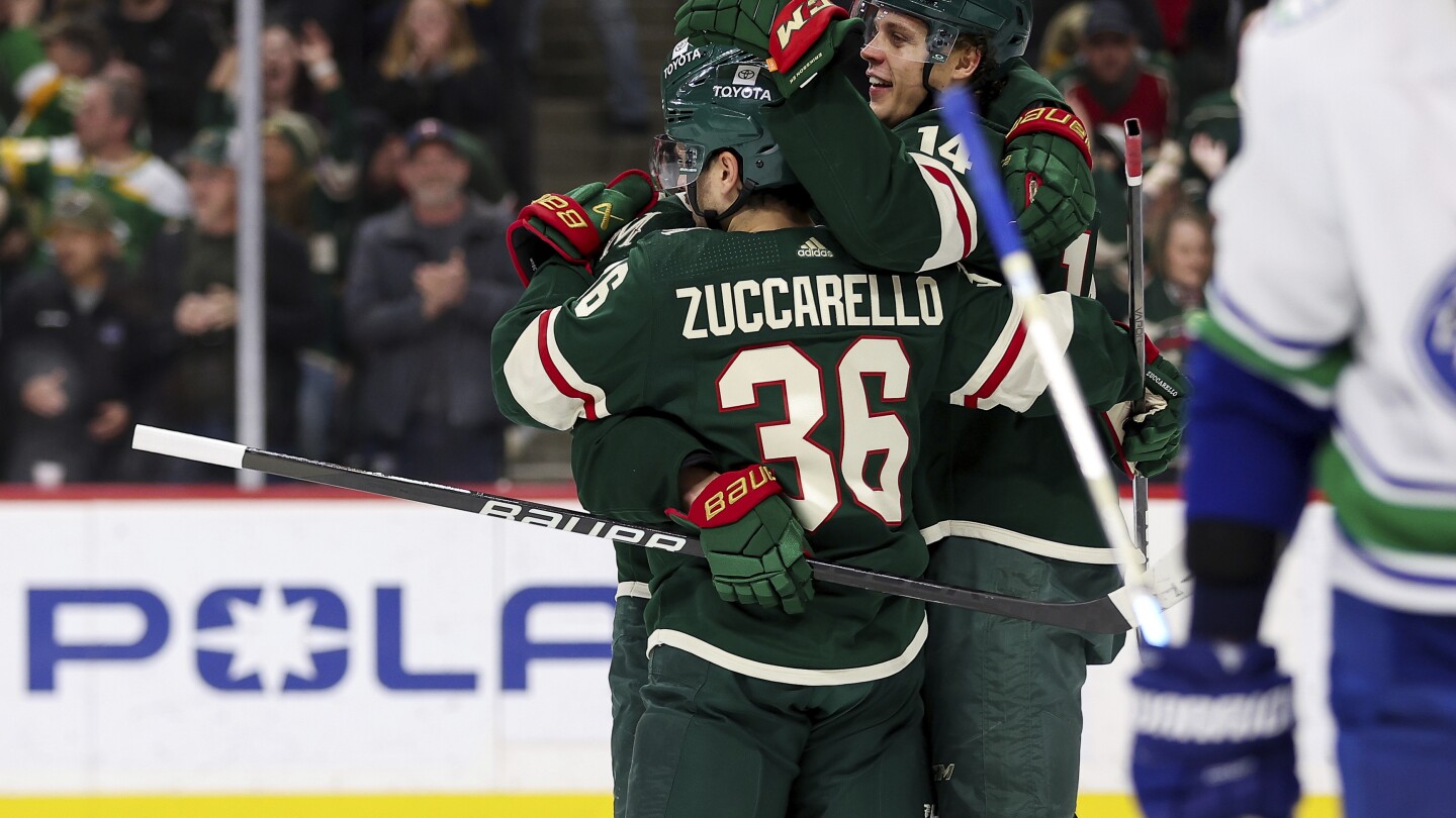 The Wild made their win over the Canucks a perfect 10, setting the team ...