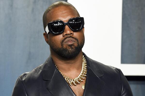 FILE - Kanye West arrives at the Vanity Fair Oscar Party on Feb. 9, 2020, in Beverly Hills, Calif. The rapper Ye, formerly known as Kanye West, is no longer buying right-leaning social media site Parler, the company said Thursday, Dec. 1, 2022. (Photo by Evan Agostini/Invision/AP, File)