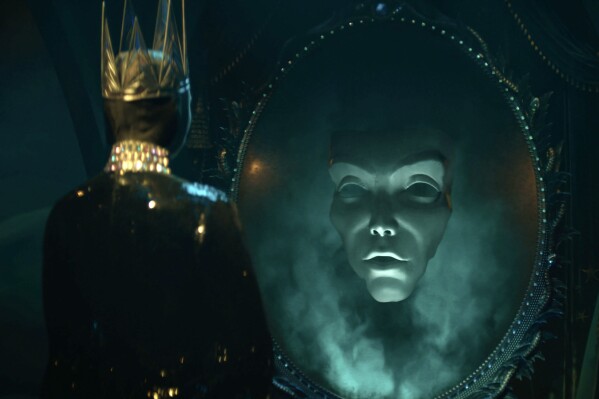 This image released by Disney shows Gal Gadot in a scene from "Snow White." (Disney via AP)