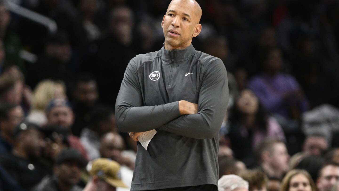 Detroit Pistons fire coach Monty Williams after one season that ended with  NBA's worst record | AP News