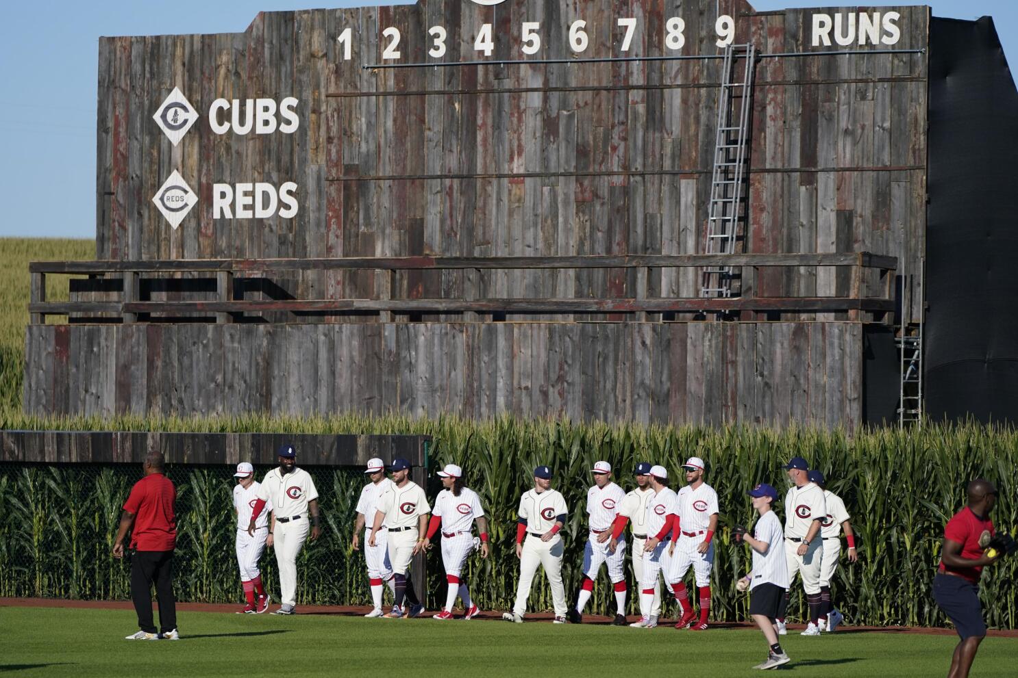 cubs reds field of dreams uniforms