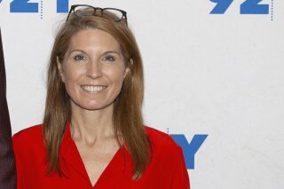 FILE - In this Dec. 9, 2018, file photo Nicolle Wallace poses for a photo at the 92nd Street Y in New York. Wallace has apologized for falsely saying on her show that President Donald Trump was “talking about exterminating Latinos.” She apologized on Twitter Tuesday, Aug. 6, 2019, for a comment made on her show the day before. She tweeted that her mistake was not intentional and she was sorry. (Photo by Andy Kropa/Invision/AP, File)