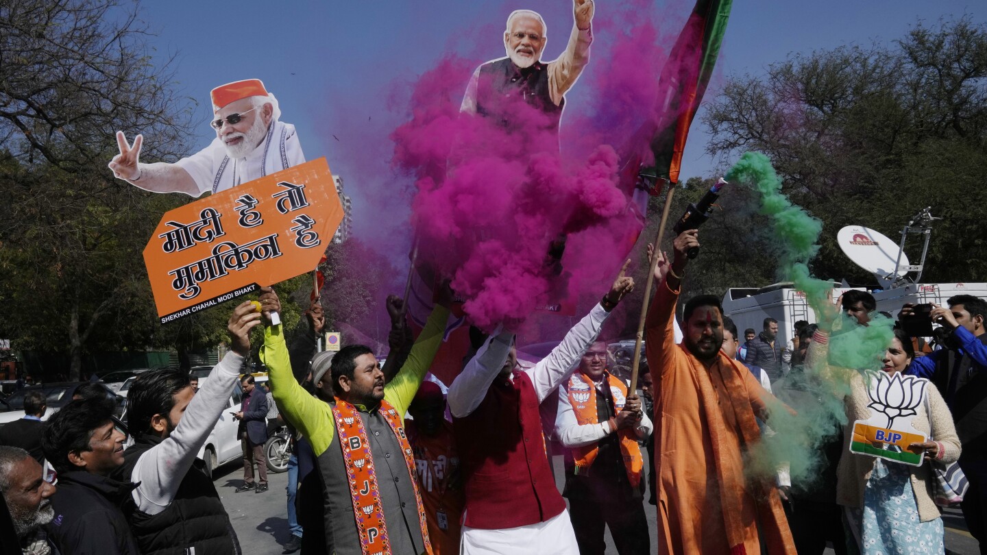 Vote counting is underway in high-stakes state election in the New Delhi region