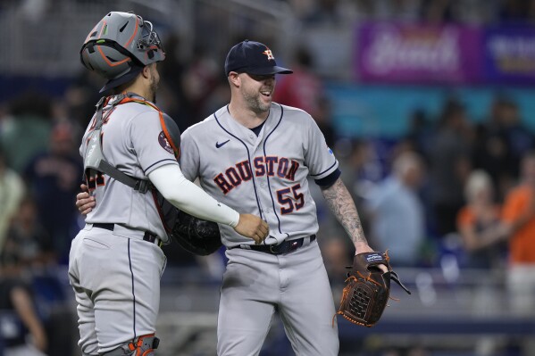 Kyle Tucker 12th with 2 triples in an inning, driving in runs with each as  Astros rout Padres 12-2