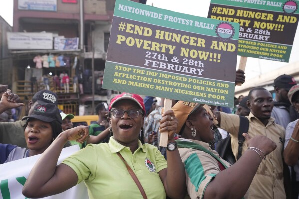 Nigeria's union workers are on strike nationwide over soaring inflation and unmet promises | AP News