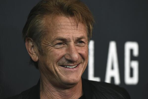 FILE - Sean Penn arrives at the Los Angeles premiere of "Flag Day" in Los Angeles on Aug. 11, 2021.  Penn is in Ukraine to continue work on a documentary about the country’s conflict with Russia. The Office of the President wrote in a Facebook post Thursday that Penn attended press briefings, met with Deputy Prime Minister Iryna Vereshchuk and spoke to journalists and military about the Russian invasion. (Photo by Jordan Strauss/Invision/AP, File)