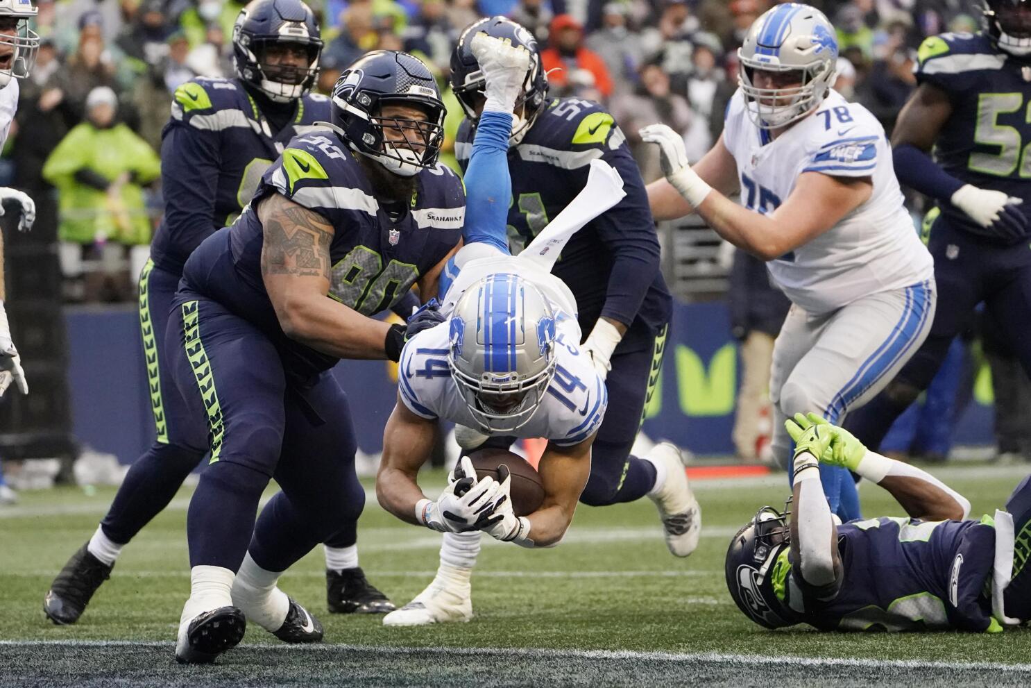 Rookie St. Brown is bright spot for Lions in loss to Seattle