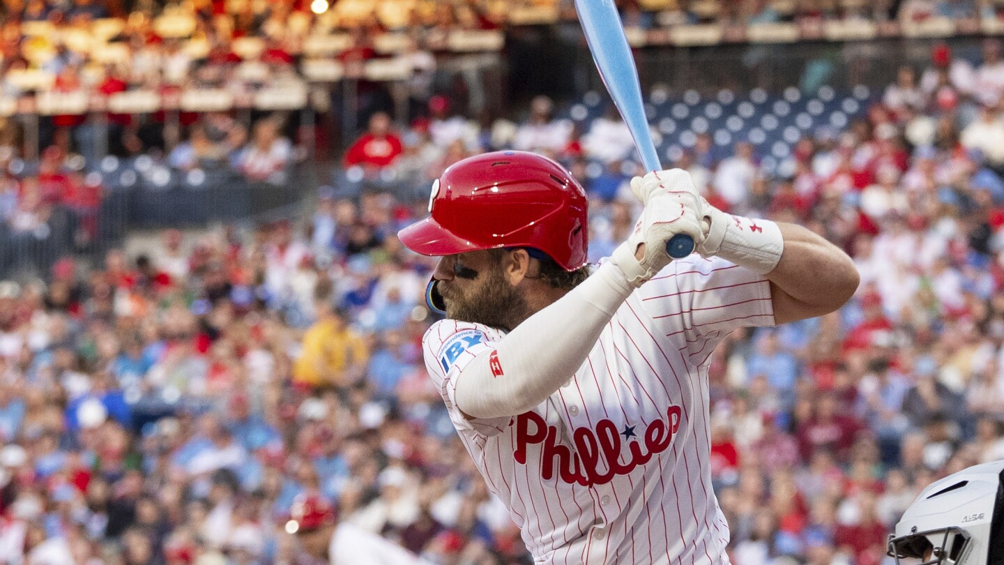 PHILADELPHIA AP — Bryce Harper is set to take another