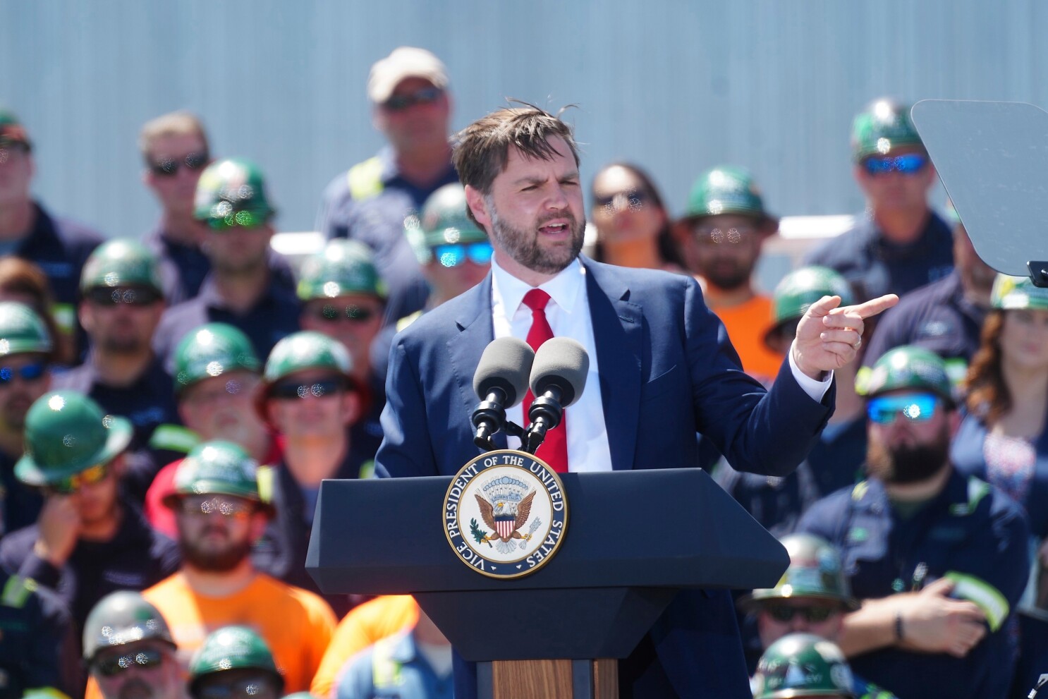 Vance hails 'industrial renaissance' while touring South Carolina steel plant