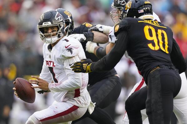 Commanders outrun Falcons, pick Marcus Mariota in final minute to win