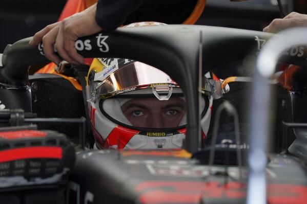 Formula One Red Bull driver Max Verstappen, of the Netherlands, prepares for a practice session ahead of this weekend's Mexican Grand Prix in Mexico City, Friday, Nov. 5, 2021. (AP Photo/Fernando Llano)