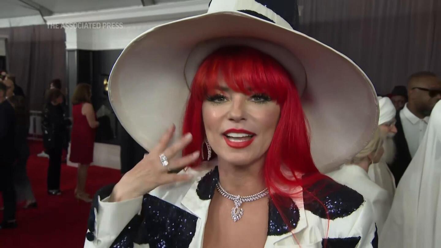 Shania Twain on her Grammys red carpet outfit AP News