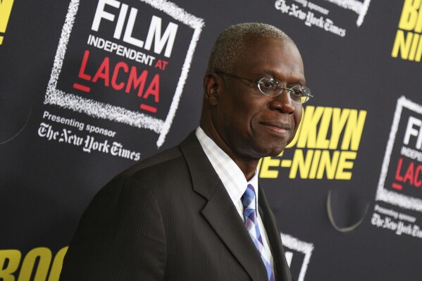 FILE - Andre Braugher arrives at An Evening With "Brooklyn Nine-Nine" at Bing Theatre, May 7, 2015, in Los Angeles. Braugher, the Emmy-winning actor best known for his roles on the series “Homicide: Life on The Street” and “Brooklyn 99,” died Monday, Dec. 11, 2023, at age 61. (Photo by Rich Fury/Invision/AP, File)