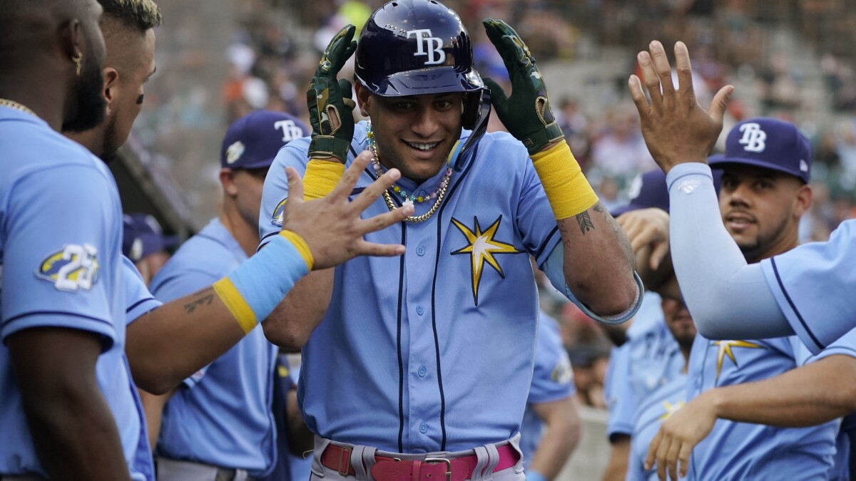 Jose Siri homers and drives in 3 runs to help Rays rout Tigers 8-0