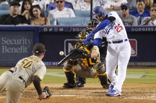 Dodgers' Trayce Thompson has three-homer, eight-RBI night