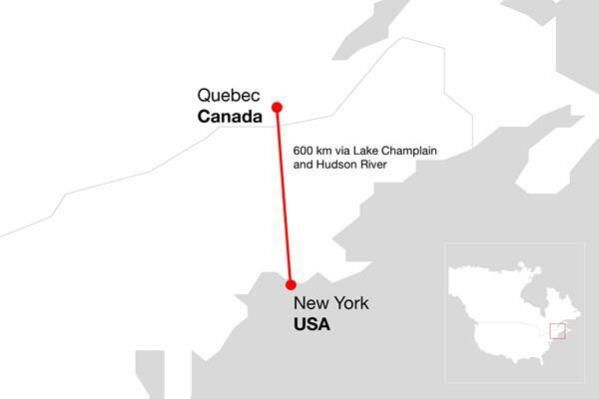 The CHPE link will enable the delivery of hydropower between Québec, Canada and New York City, the United States.