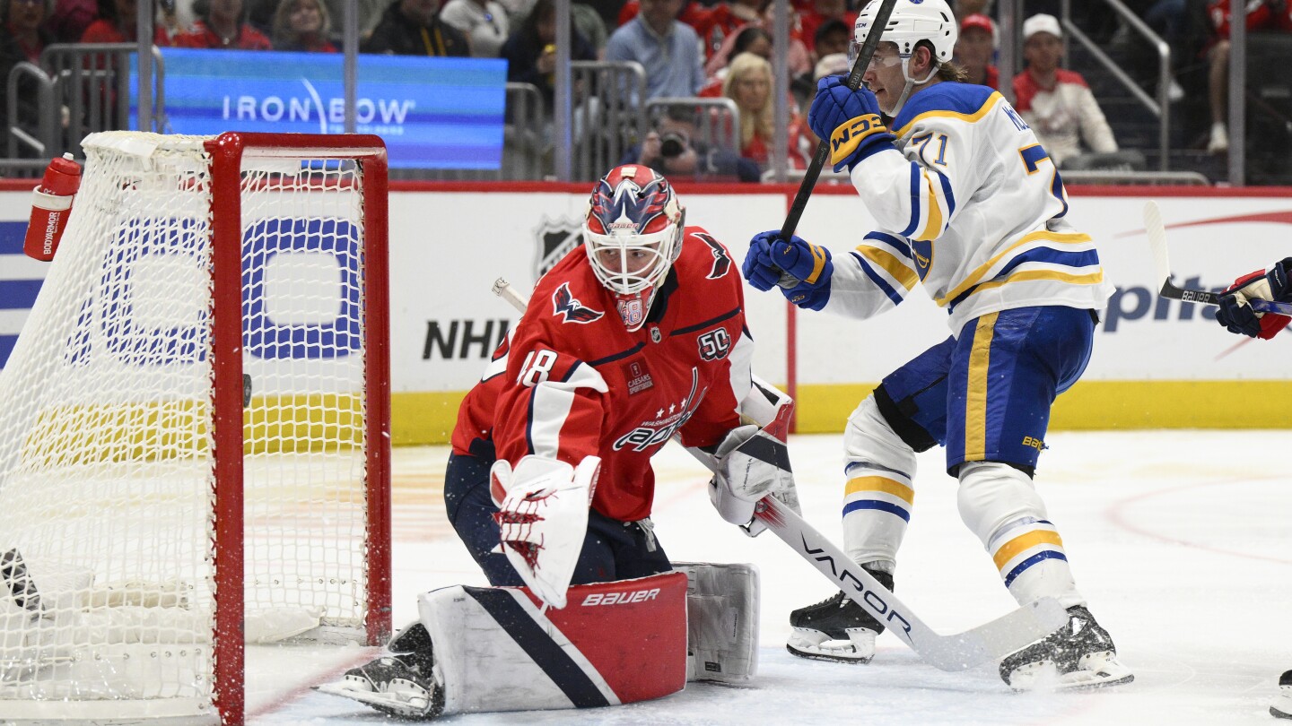 Ovechkin Scores 890th Goal as Capitals Fall to Sabres 8-5