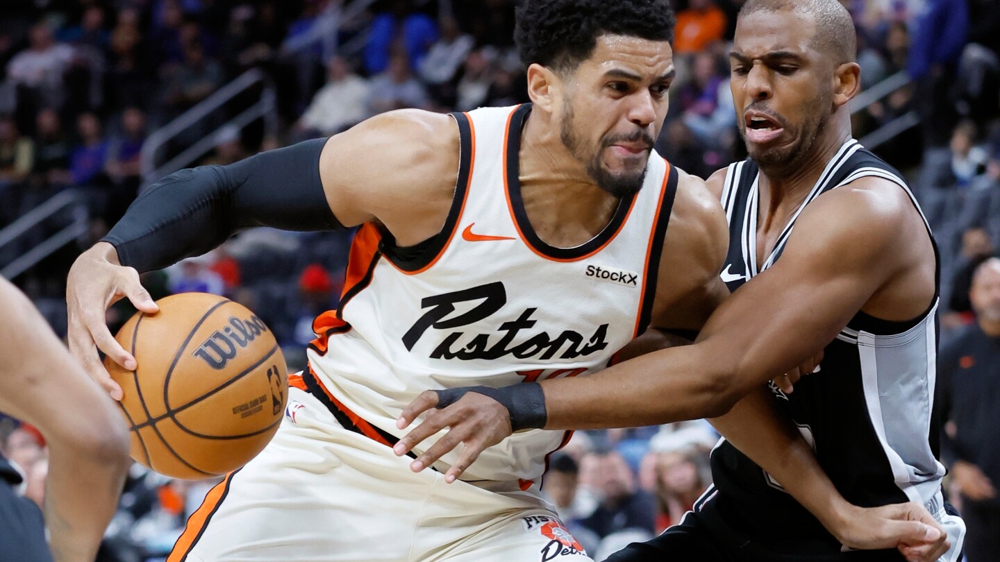 Pistons Beat Spurs 122-96, Sasser Scores Career-High