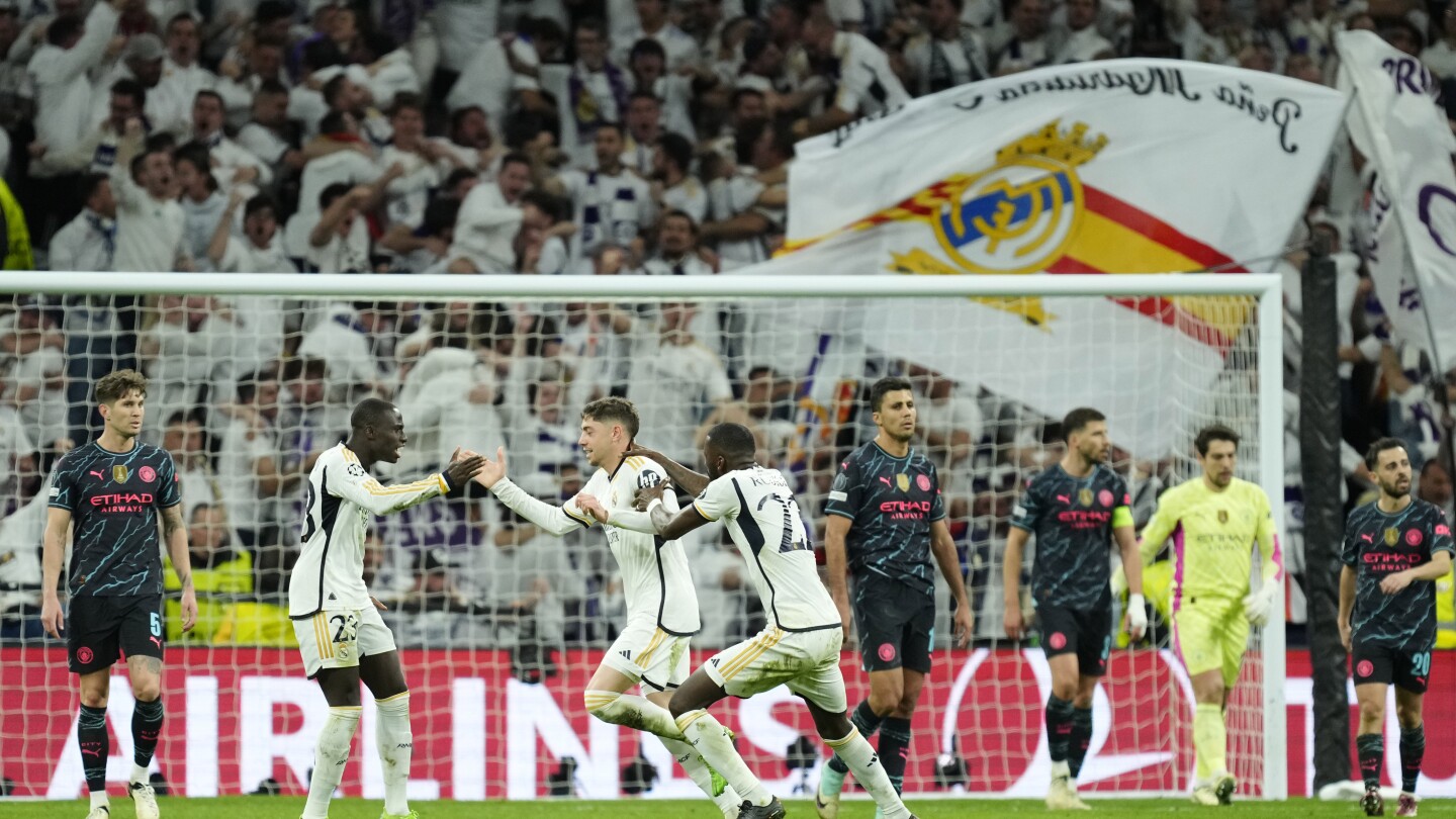 Реал Мадрид и Манчестър Сити завършиха наравно 3-3 в неистов първи мач от четвъртфиналите на Шампионската лига на Бернабеу